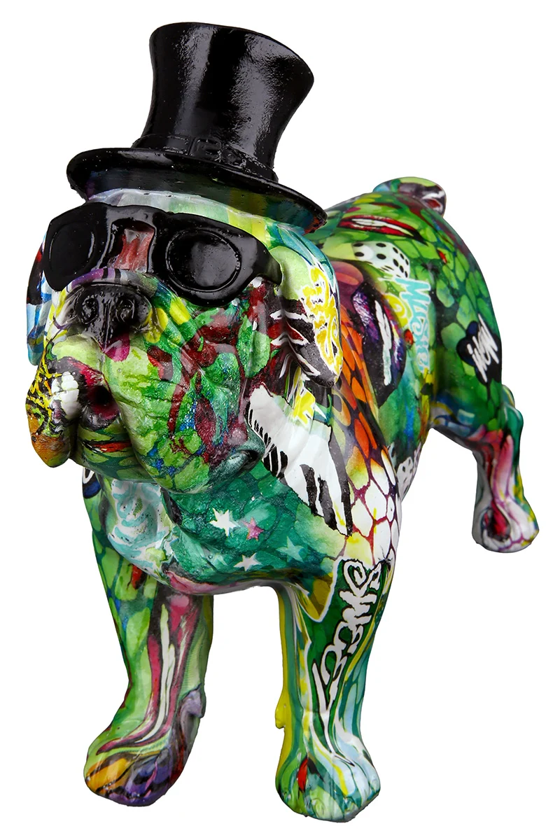 Figur Bulldogge „Street Art“ H:24cm