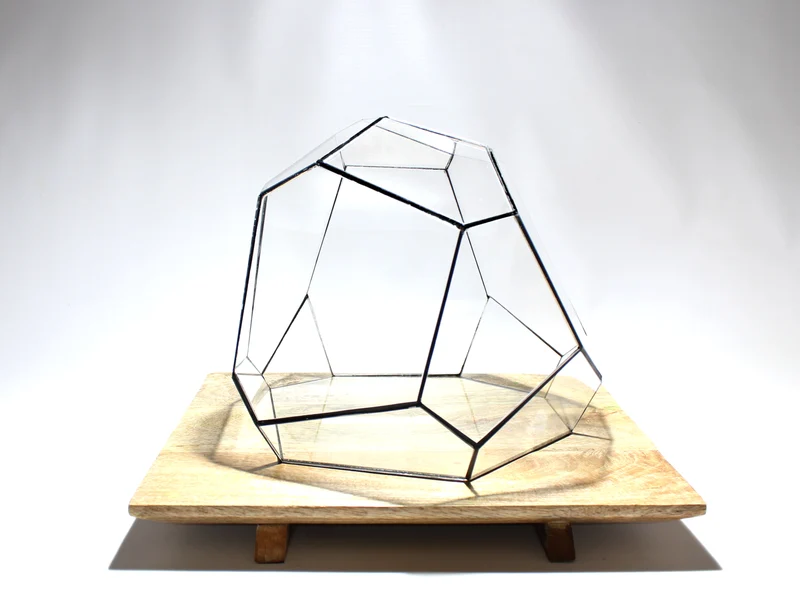 Geometric Terrarium - Torno - Vivarium - ↑ 28 x 26 x 24 cm (LxWxH) - Glass