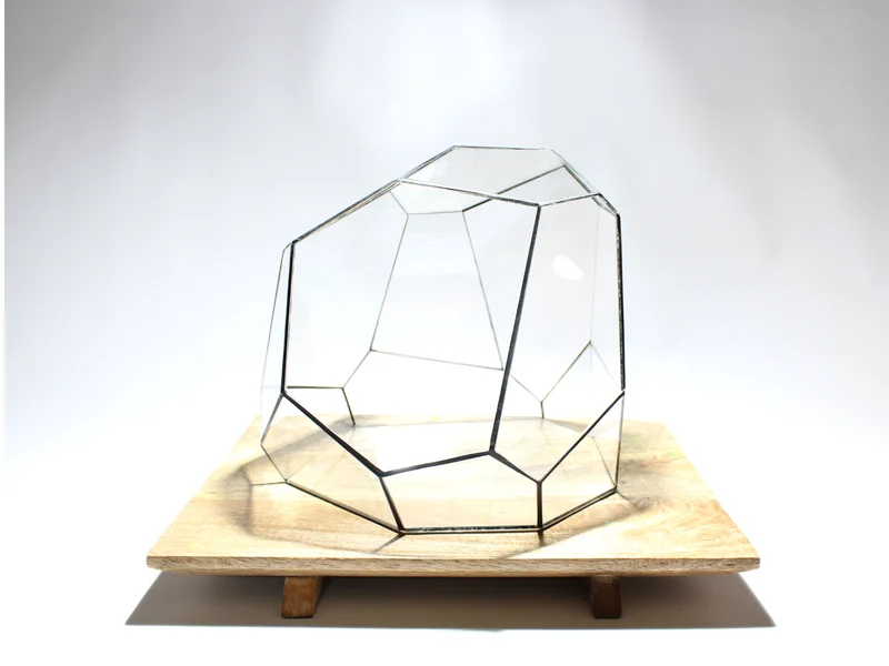 Geometric Terrarium - Torno - Vivarium - ↑ 28 x 26 x 24 cm (LxWxH) - Glass