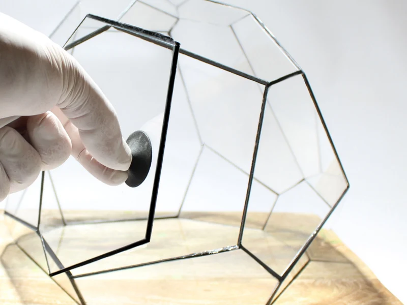 Geometric Terrarium - Torno - Vivarium - ↑ 28 x 26 x 24 cm (LxWxH) - Glass