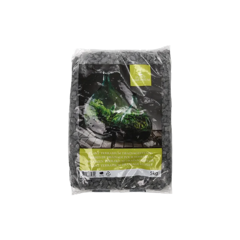 Black Drainage Gravel for Terrarium - 5 kg