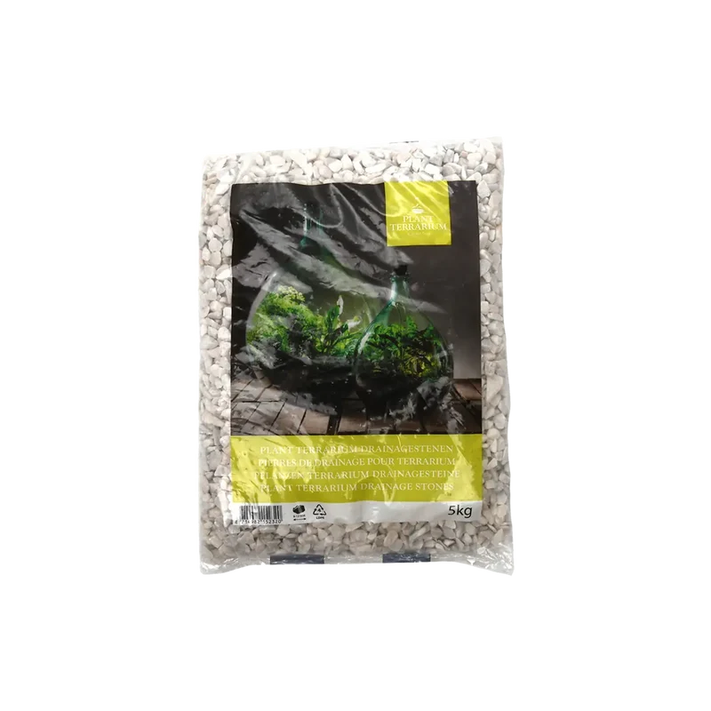 White Drainage Gravel for Terrarium - 5 kg