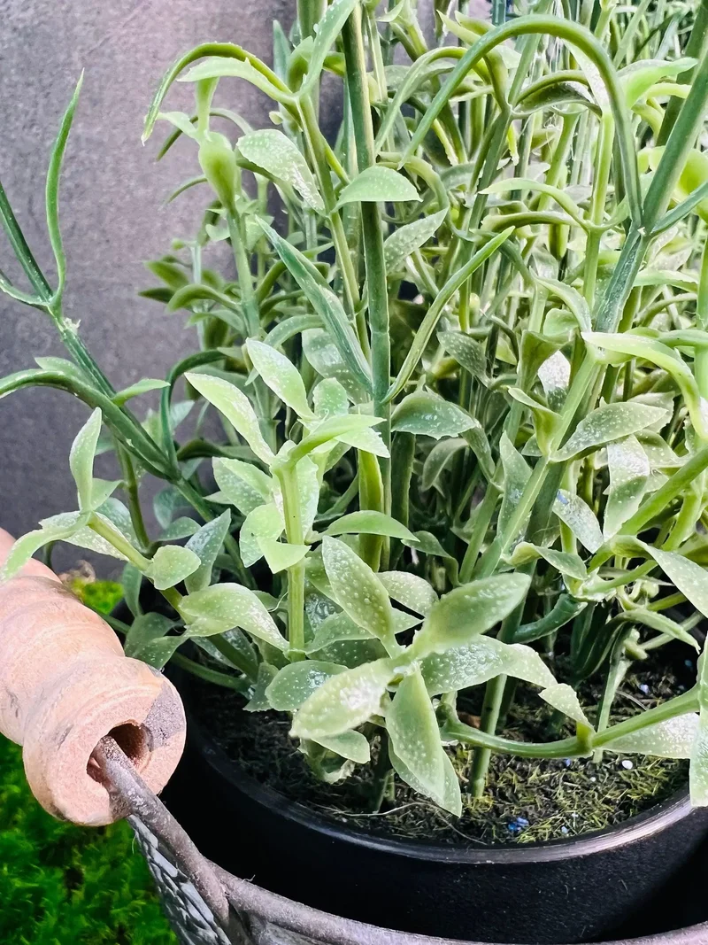 Künstlicher Lavendel Seidenblumen – Lavendelbusch im Topf langlebig