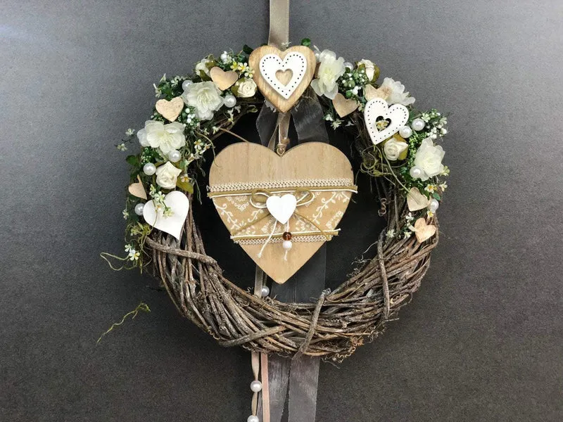 Herbstkranz Türdeko 26cm – handgefertigt warm & einladend
