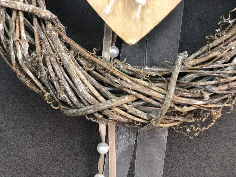 Herbstkranz Türdeko 26cm – handgefertigt warm & einladend