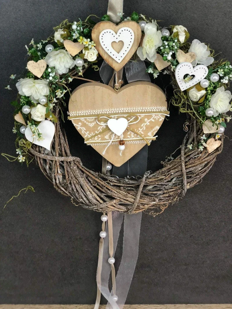 Herbstkranz Türdeko 26cm – handgefertigt warm & einladend