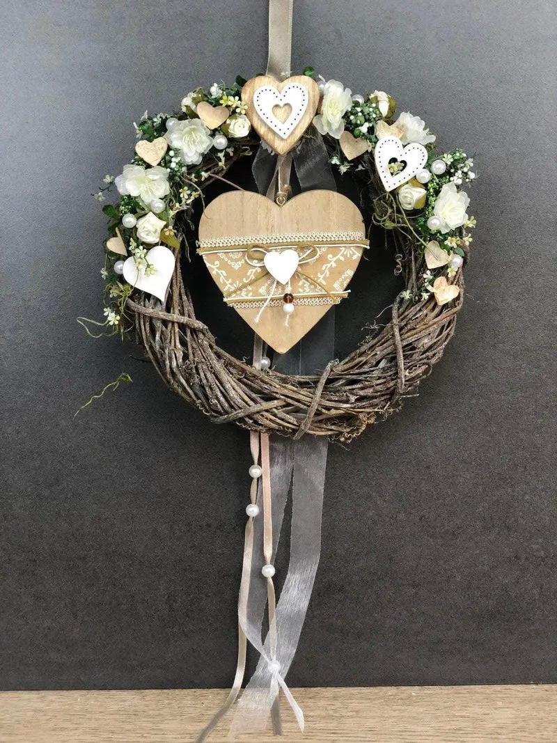 Herbstkranz Türdeko 26cm – handgefertigt warm & einladend