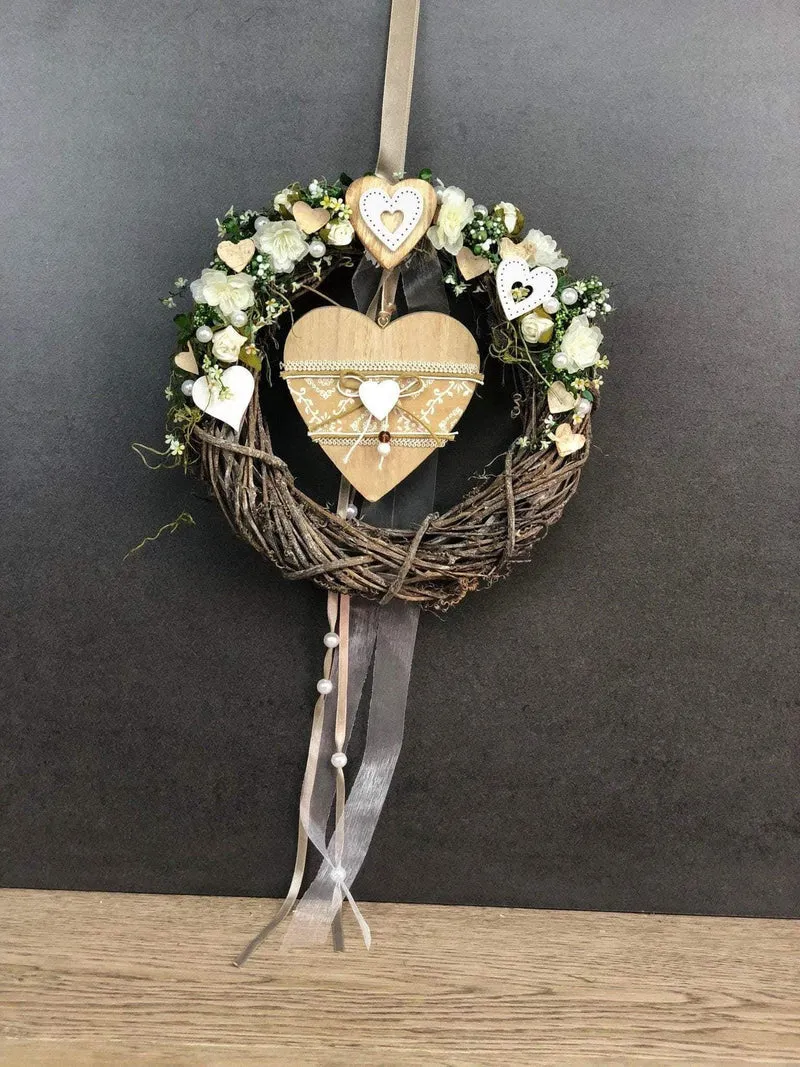 Herbstkranz Türdeko 26cm – handgefertigt warm & einladend