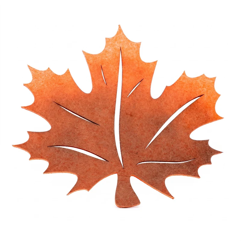 Autumn leaf - Wall-hanger - 47cm - Orange