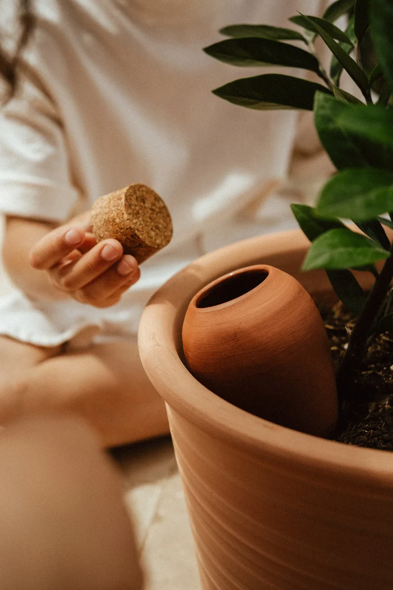 Olla Keramik Terracotta – Natürliche Tröpfchenbewässerung