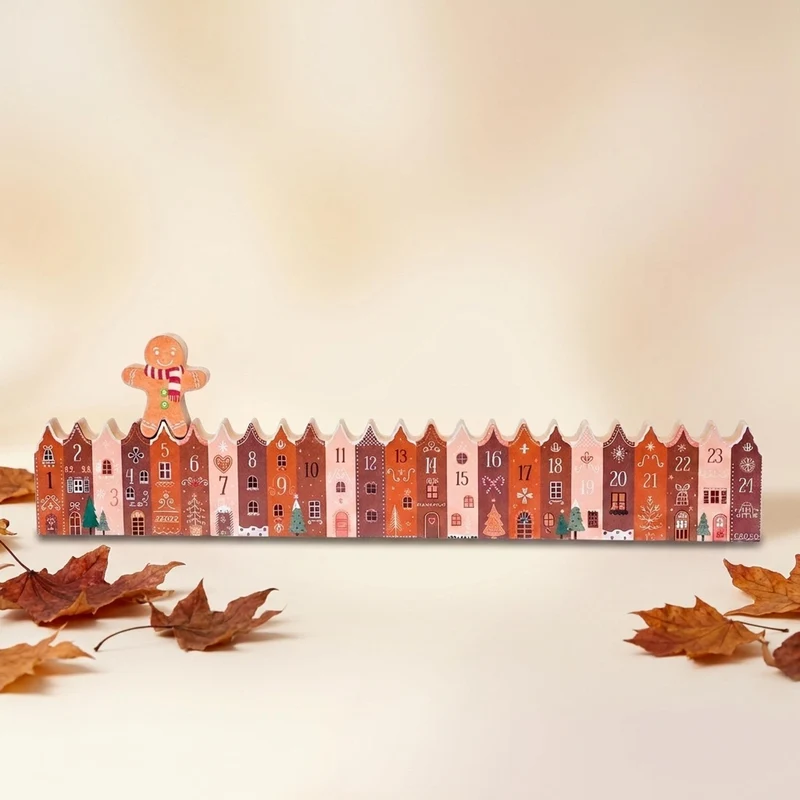 Advent calendar - Gingerbread - Houses - Wood
