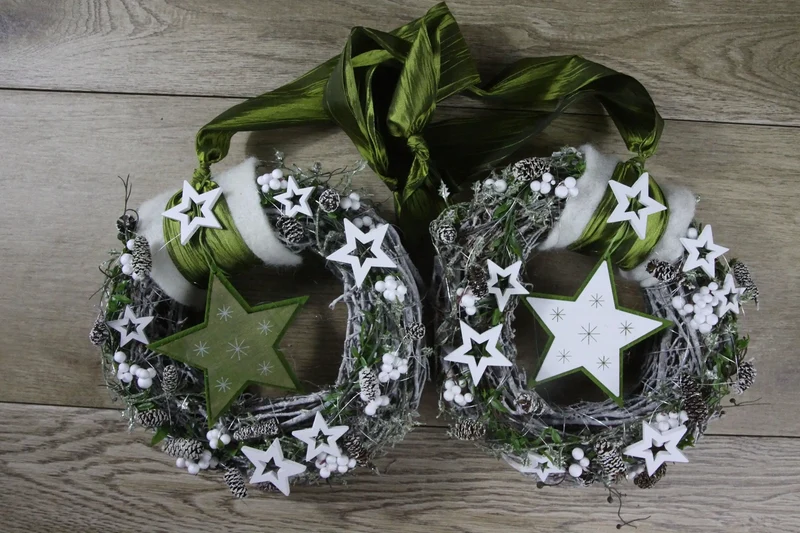 Weihnachtskranz Haustür – festlich Tanne Naturmaterialien
