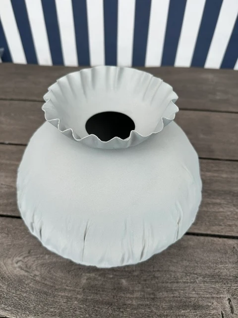 GILDE Metall Vase "Crumply"
