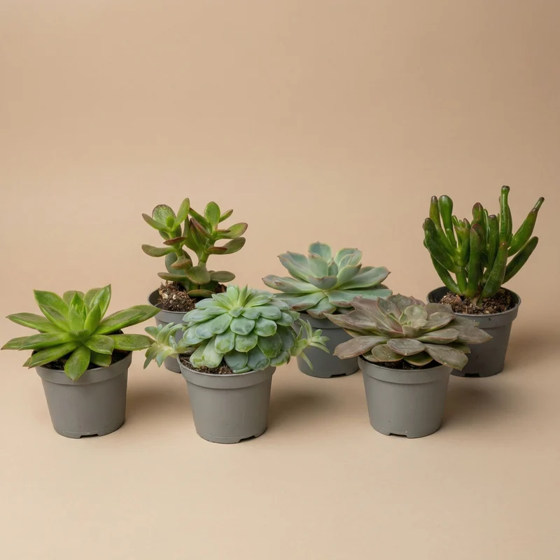 Set of 3 - Succulent Mix Set - Assorted Succulents in 6 cm Pots (8–12 cm high)