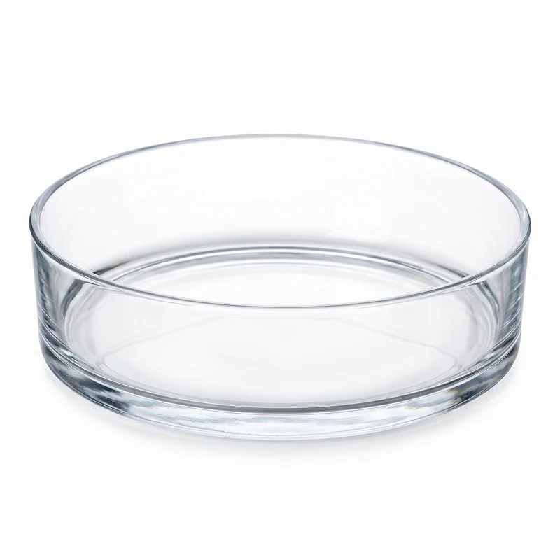 Glass Cilinder bowl 'Sill' - Open glass cylinder - Ø 29 cm ↑ 8 cm