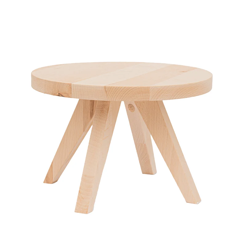 Tibbe - Wooden plant or terrarium stand - Set of 2 - Plant tables - 12 & 17 cm