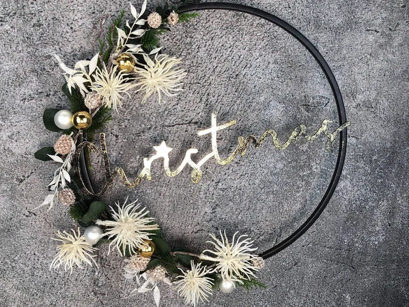 Fensterring Eukalyptus Weihnachten – modern natürlich langlebig