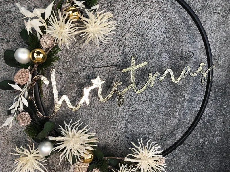 Fensterring Eukalyptus Weihnachten – modern natürlich langlebig