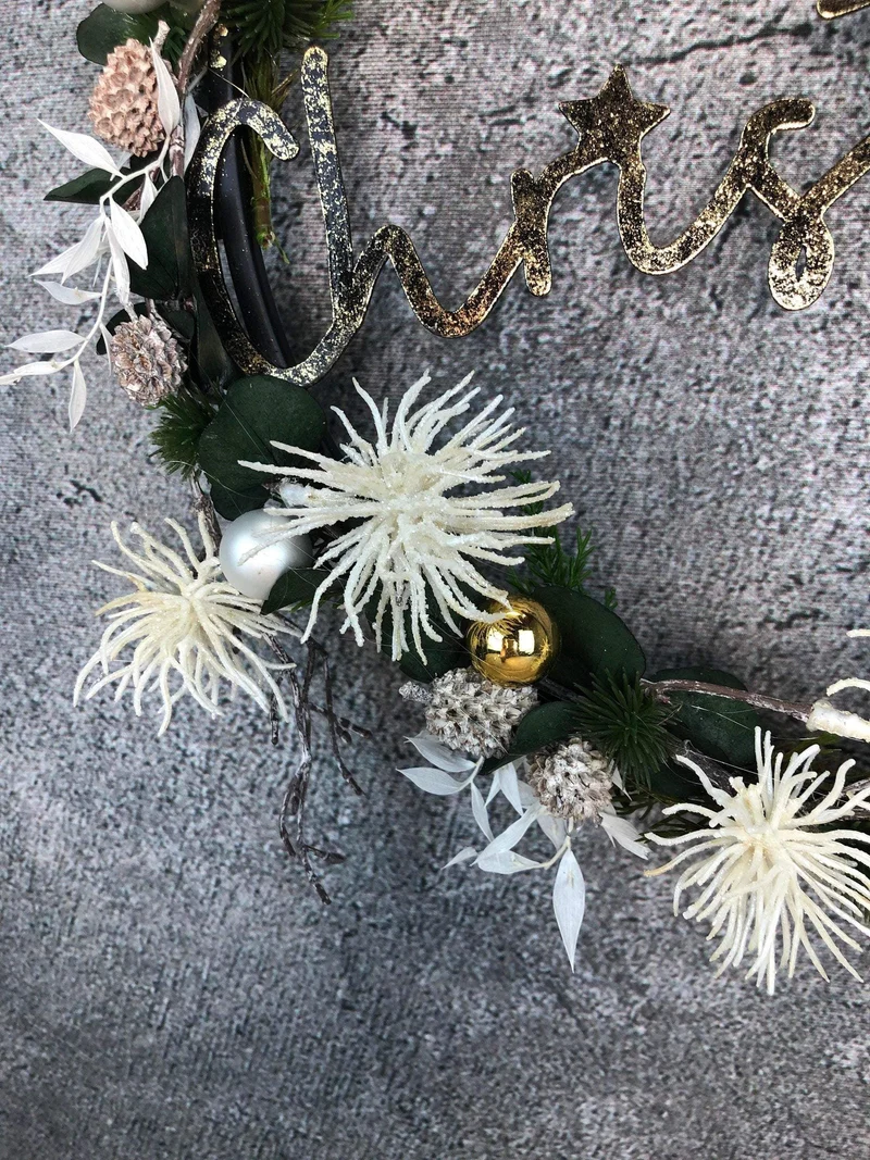 Fensterring Eukalyptus Weihnachten – modern natürlich langlebig