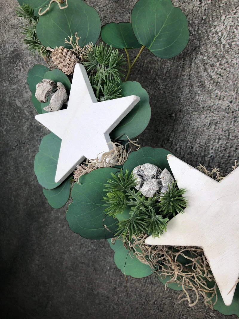 Eukalyptus Ring Fensterschmuck – Weihnachtsdeko stilvoll