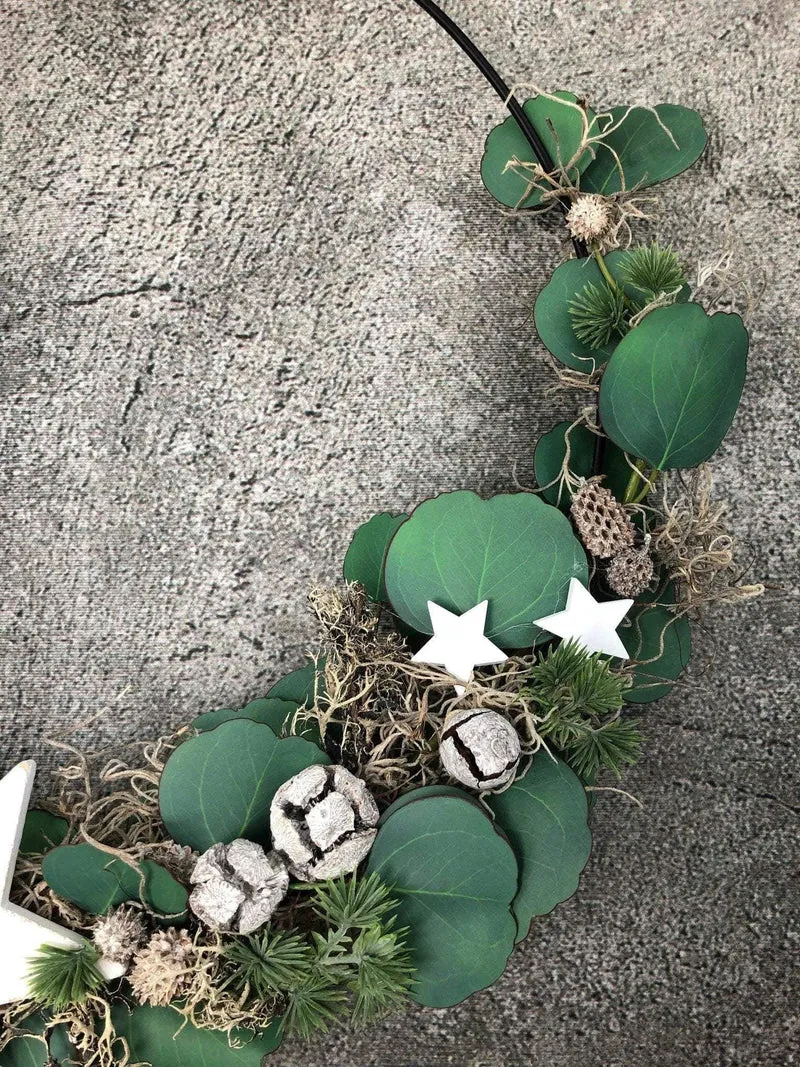 Eukalyptus Ring Fensterschmuck – Weihnachtsdeko stilvoll