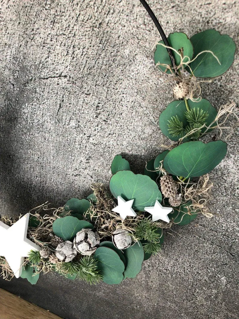 Eukalyptus Ring Fensterschmuck – Weihnachtsdeko stilvoll