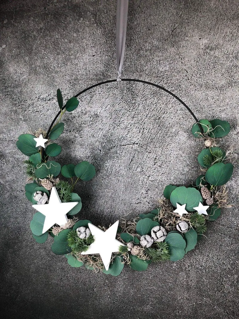 Eukalyptus Ring Fensterschmuck – Weihnachtsdeko stilvoll