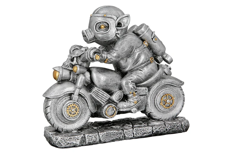 Gilde Dekoobjekt Schwein "Steampunk Motor-Pig