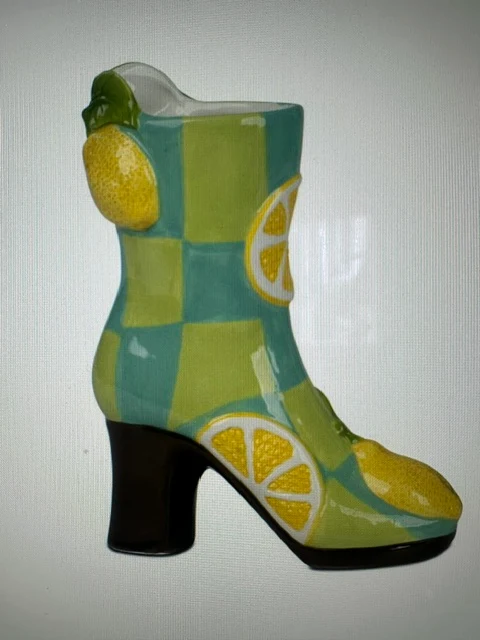 Formano Vase Schuh "Obstgarten" 25cm