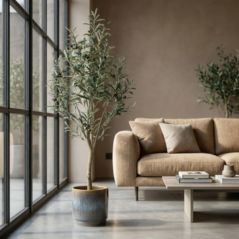 Artificial Olive tree in pot - Artificial plant - 140 cm
