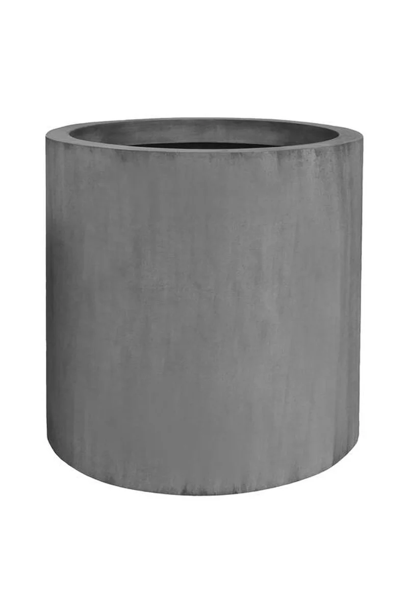 Großer Pflanzkübel Jumbo Max Grau in Zylinderform