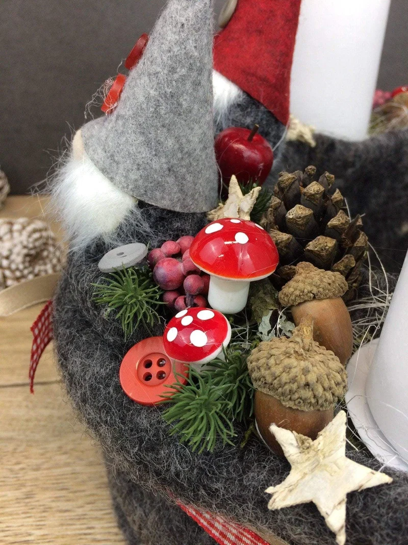 Adventskranz klassisch rund – stilvoll mehrjährig mit Tanne