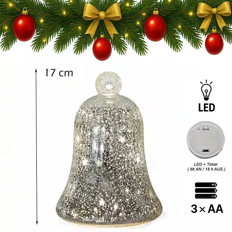 LED Deko Glocke H: 22cm