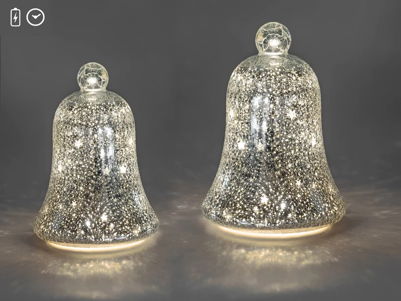 LED Deko Glocke H: 17cm