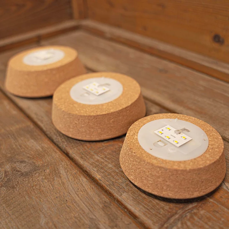 Cork with led Large - Terrarium cork with light - Customizable - 13.2 x 11.9 x 3.5 cm