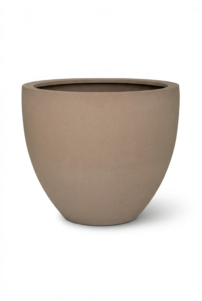 Pflanzkübel Jesslyn Taupe aus Fiberstone