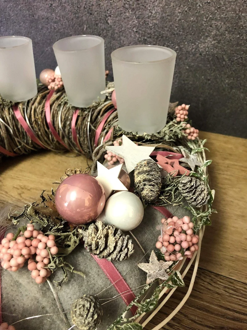 Runder Adventskranz Wichtel Gläser – stimmungsvolle Weihnachtsdeko mit