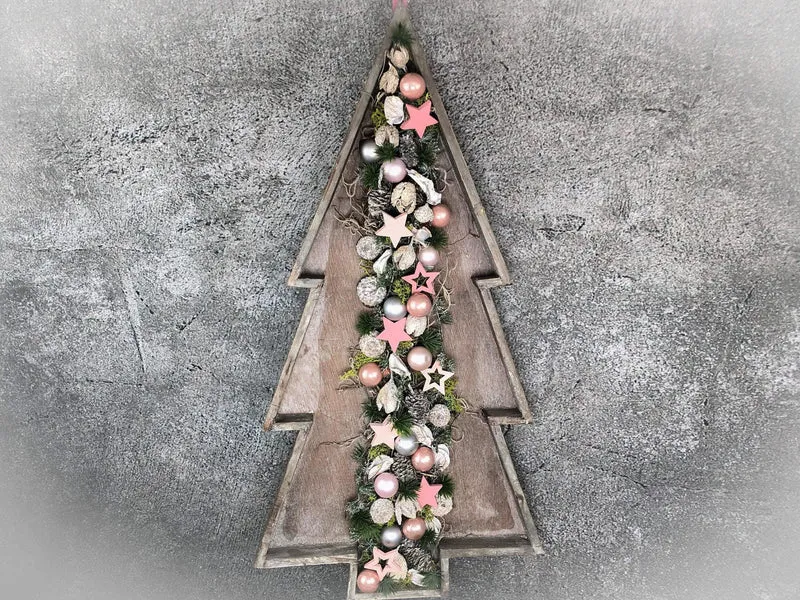 Weihnachtskranz mit Tannenbaum – Türkranz Weihnachten Tanne