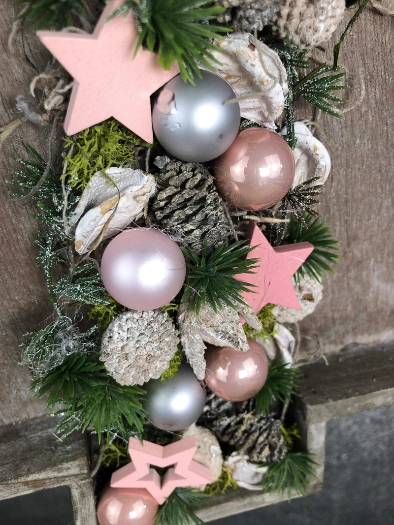 Weihnachtskranz mit Tannenbaum – Türkranz Weihnachten Tanne