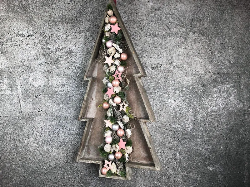 Weihnachtskranz mit Tannenbaum – Türkranz Weihnachten Tanne