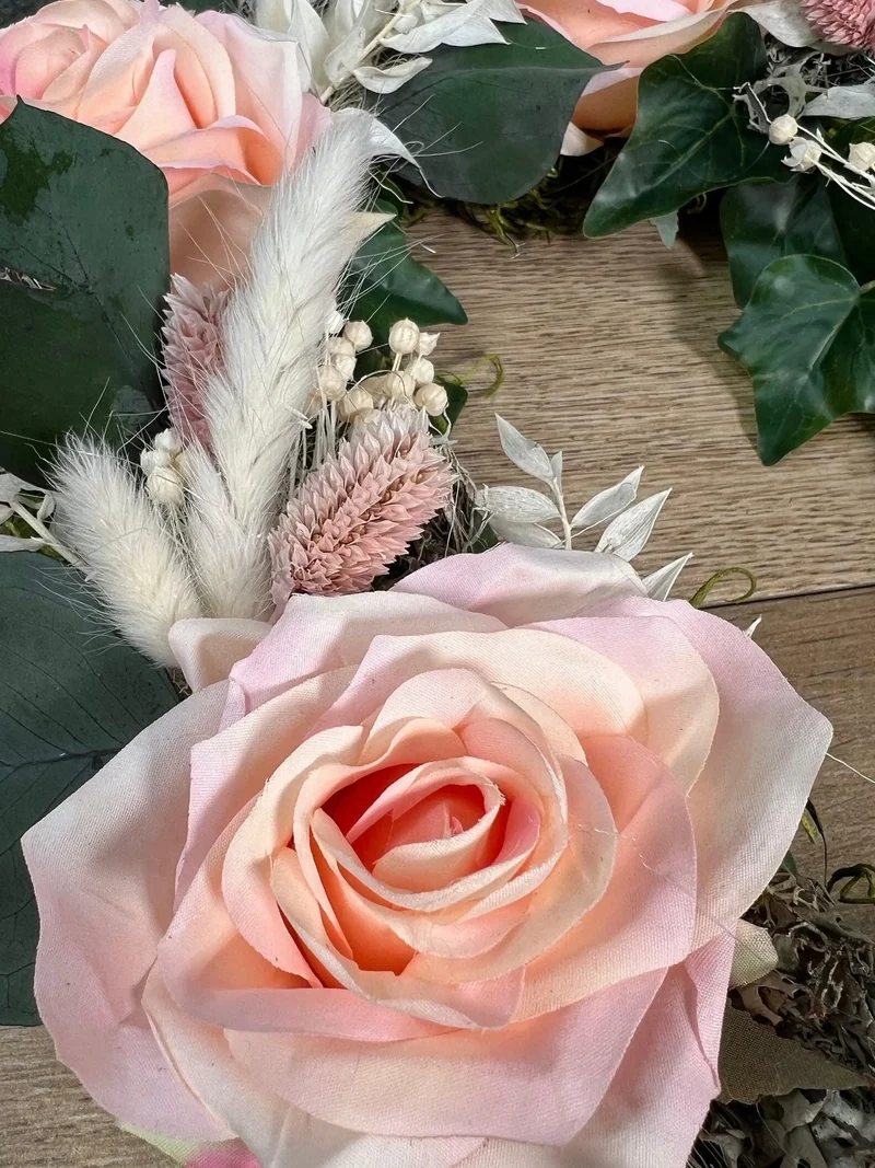 Seidenblumen Hochzeit Autoschmuck 3er Set – Brautauto Deko