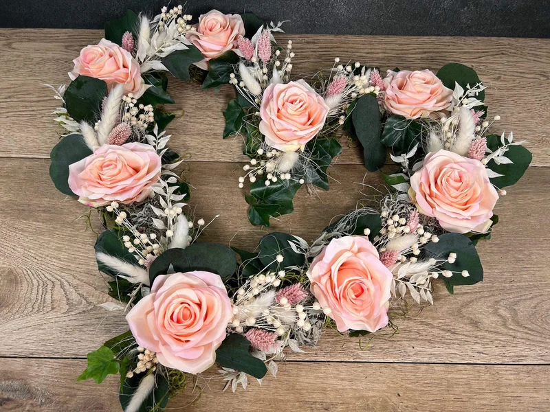 Seidenblumen Hochzeit Autoschmuck 3er Set – Brautauto Deko