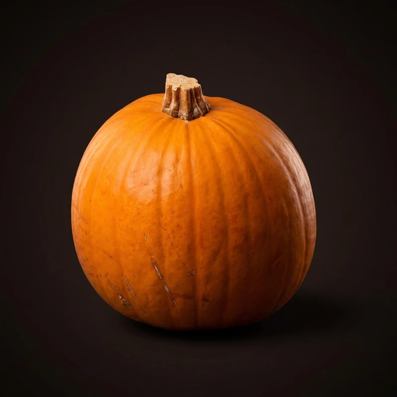 Halloween pumpkin - Orange - Real - Ø approx. 19 cm - approx. 1,9 kg