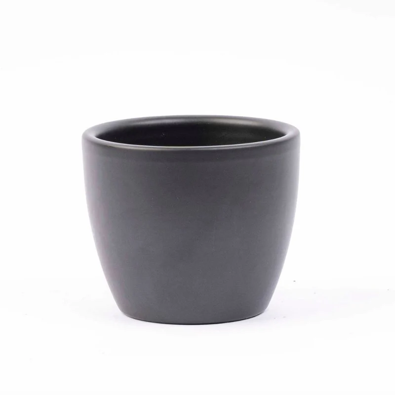 Anthracite Matte - Mini Plant Pot - Boule Pot Anthracite - Ø 6 cm ↑ 6 cm