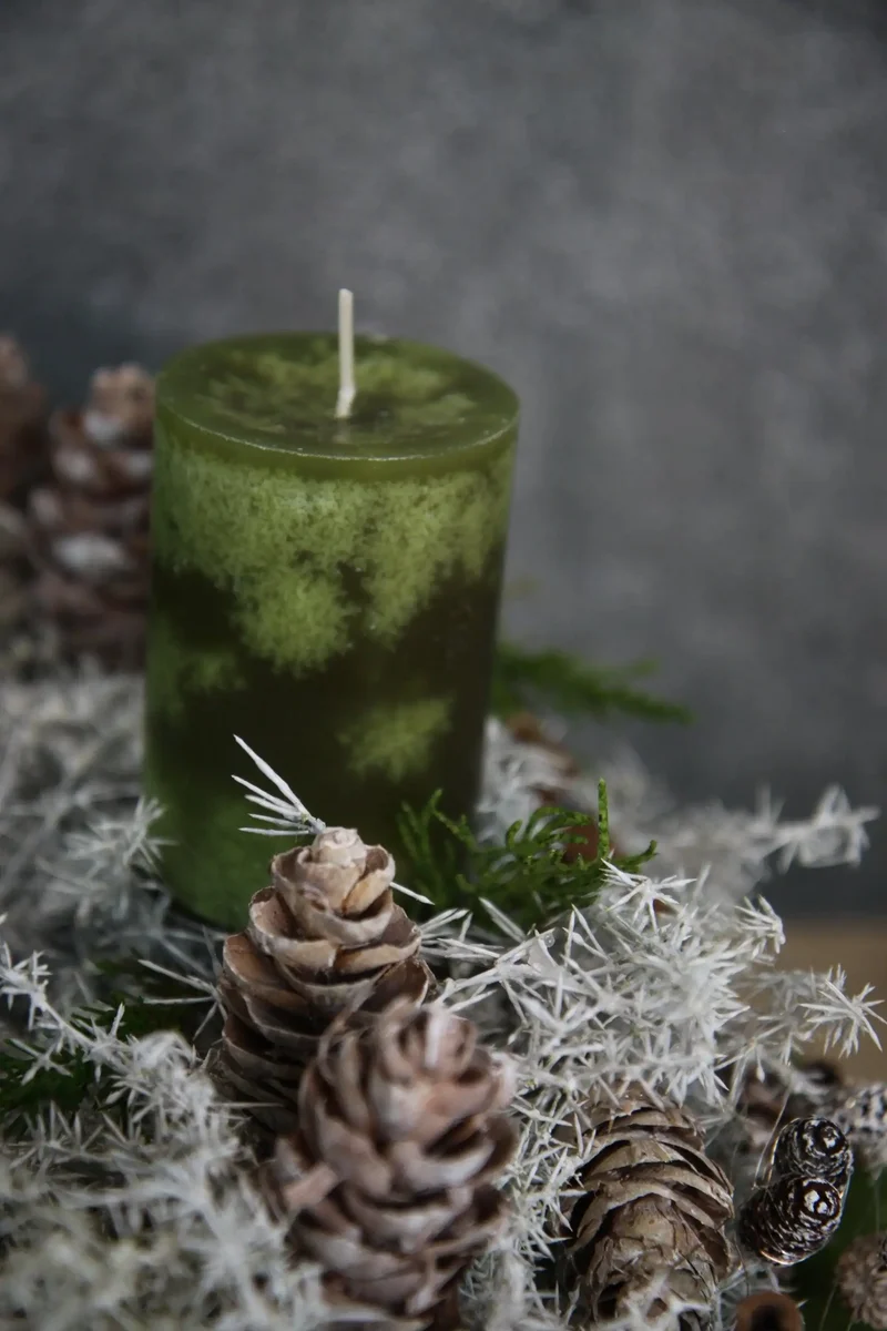 Adventskranz rund mit Asparagus – natürlich & mehrjährig
