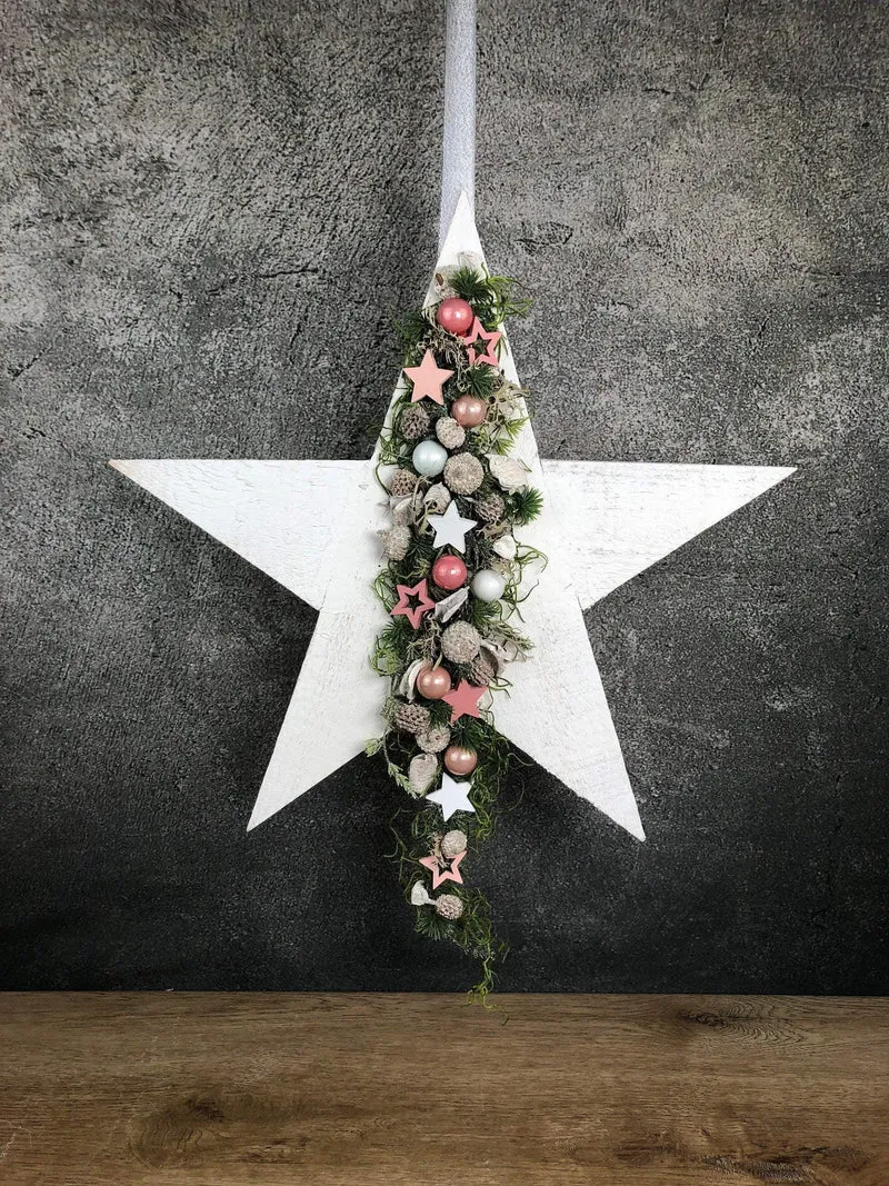 Fensterschmuck Stern 40cm – Weihnachtsdeko mit LED optional