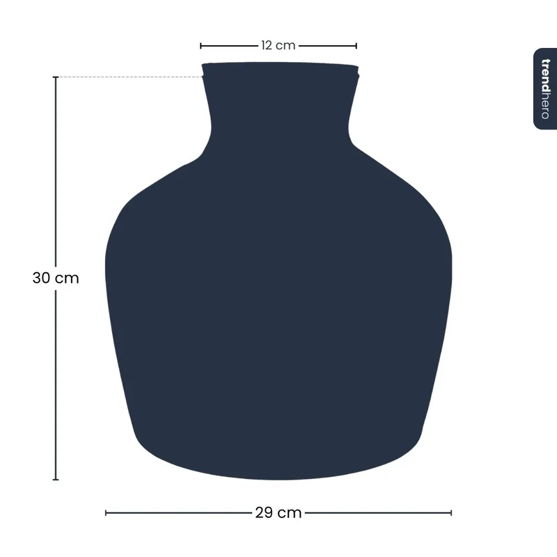 Bottle 'Fat Joe' - Recycled Glass Ø 29 cm ↑ 30 cm