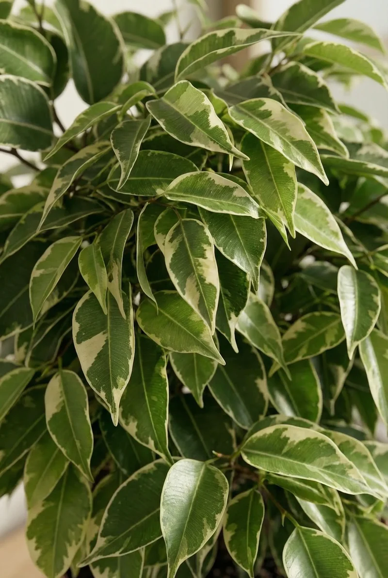 Ficus Benjamina Kinky - Buntblatt-Birkenfeige