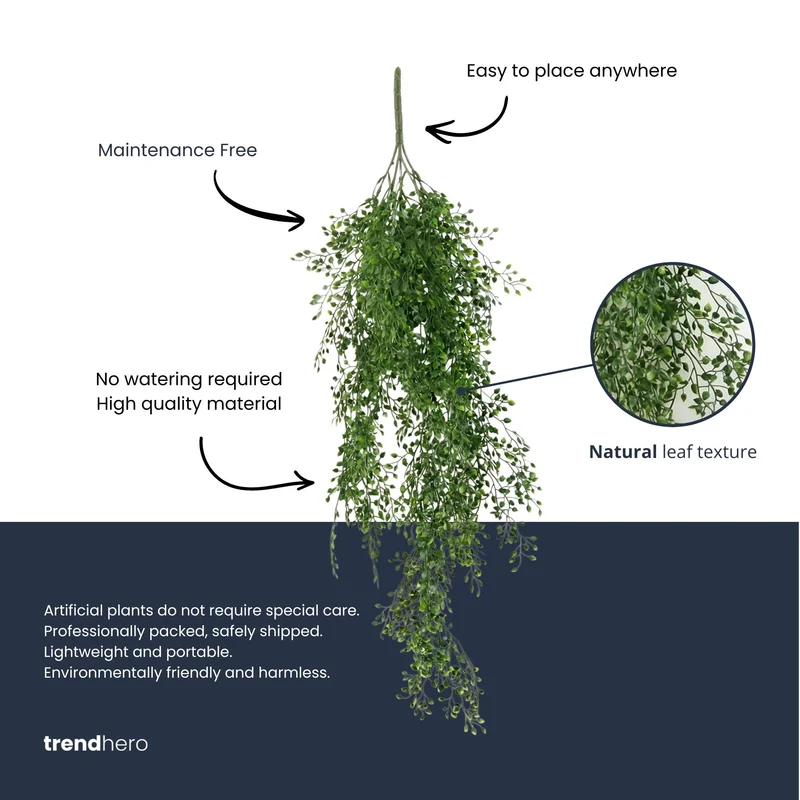 Artificial mini Jasmine - Hanging plant - 80 cm