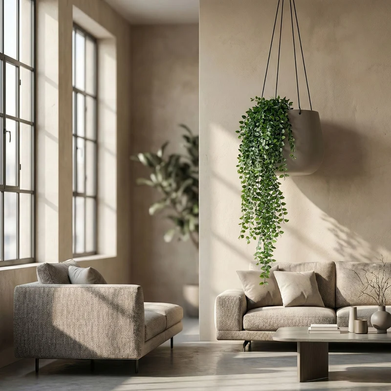 Artificial Ficus Pumila - Hanging plant - 80 cm